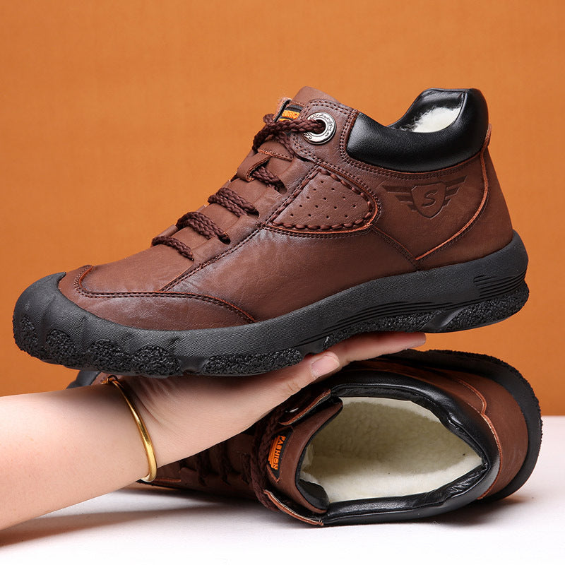 Thickened Fleece-lined Warm Snow Boots