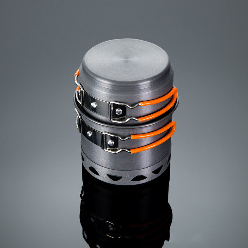 Outdoor Heat-collecting Single-pot Camping Cookware