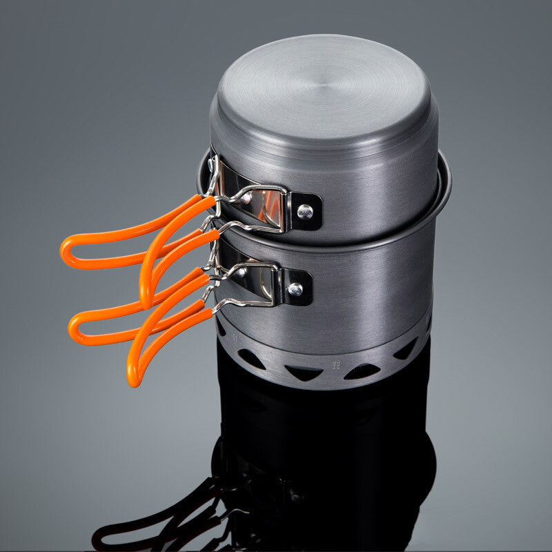 Outdoor Heat-collecting Single-pot Camping Cookware