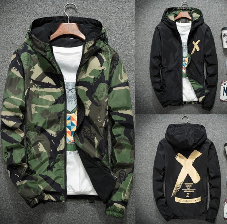 Camouflage male jacket