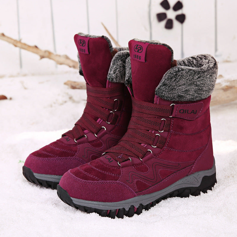 Winter hiking velvet cotton shoes