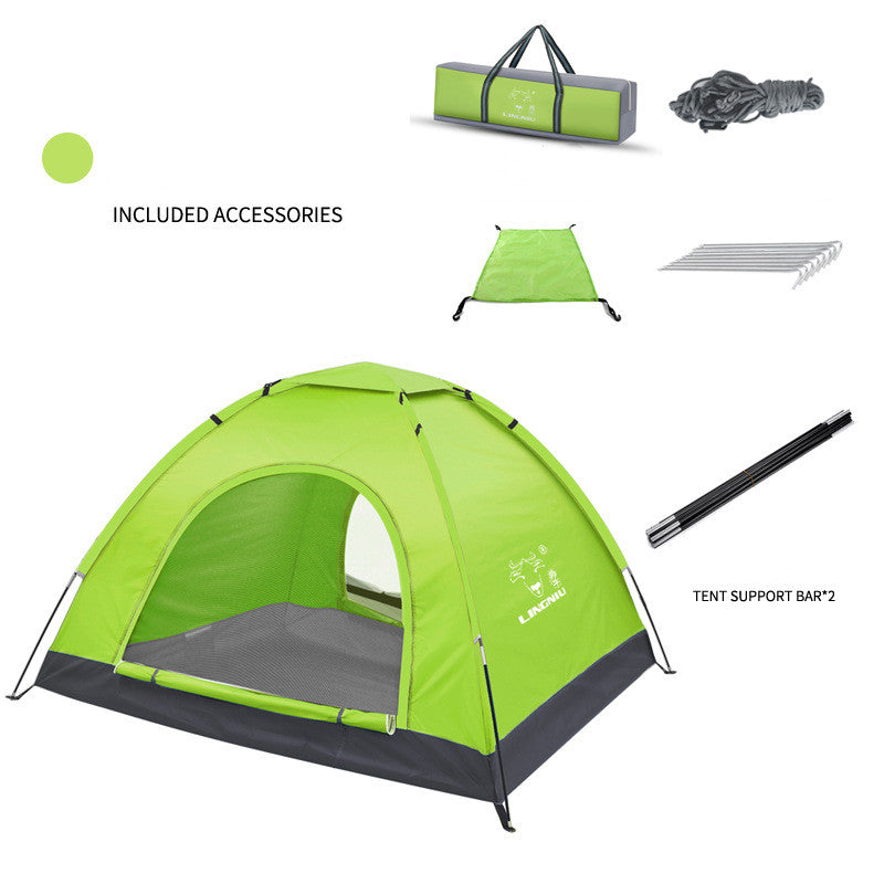 Single-layer camping tent