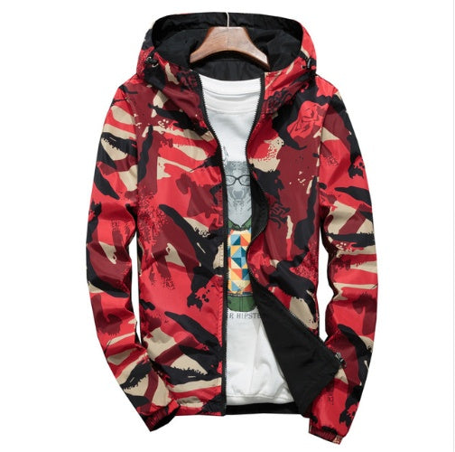 Camouflage male jacket
