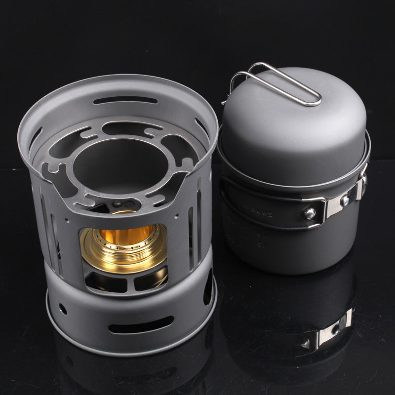 Aluminium Alloy Outdoor Tableware 1-2 Person Cookware Set