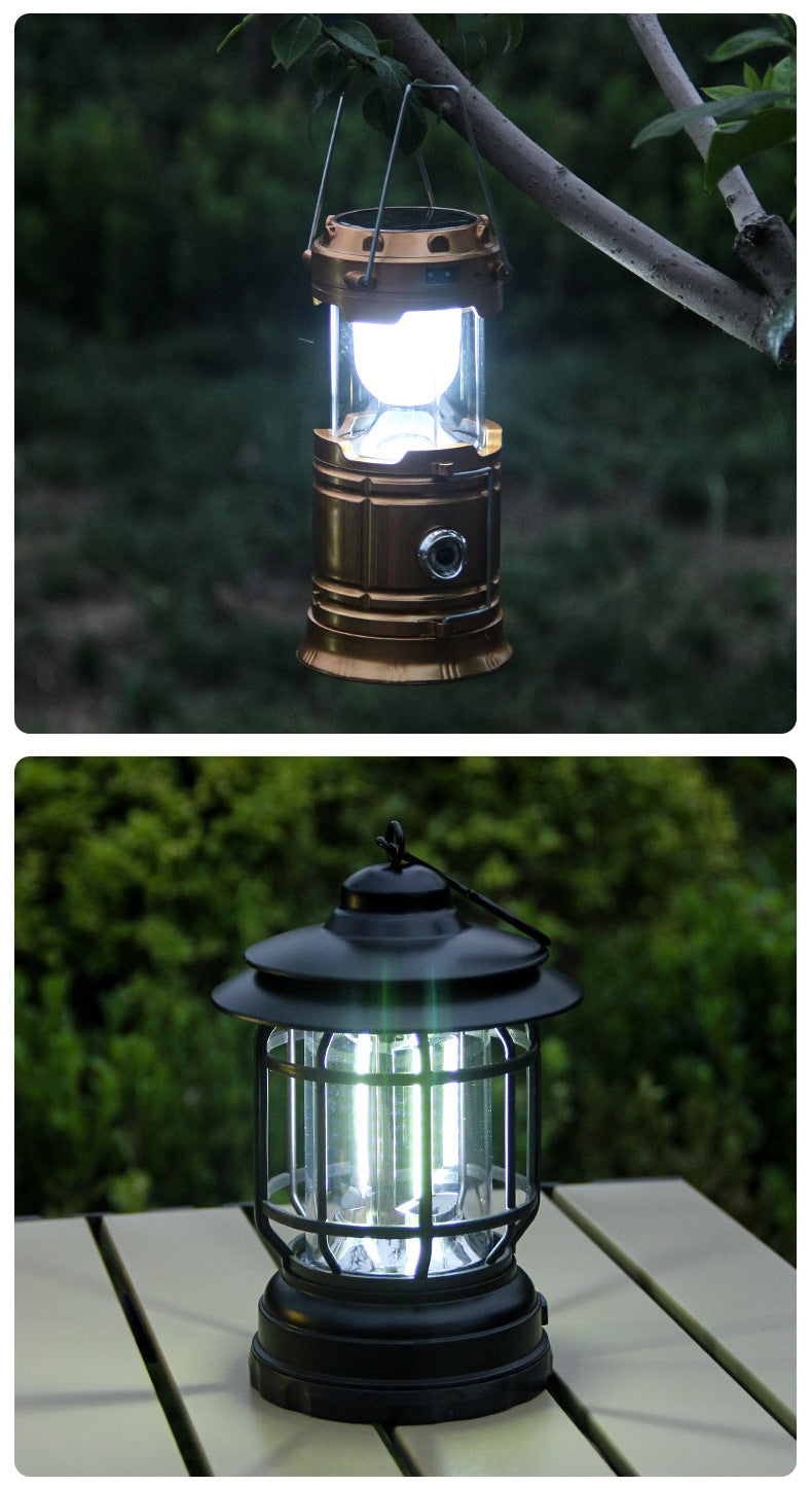 Outdoor Retro Revolving Lantern