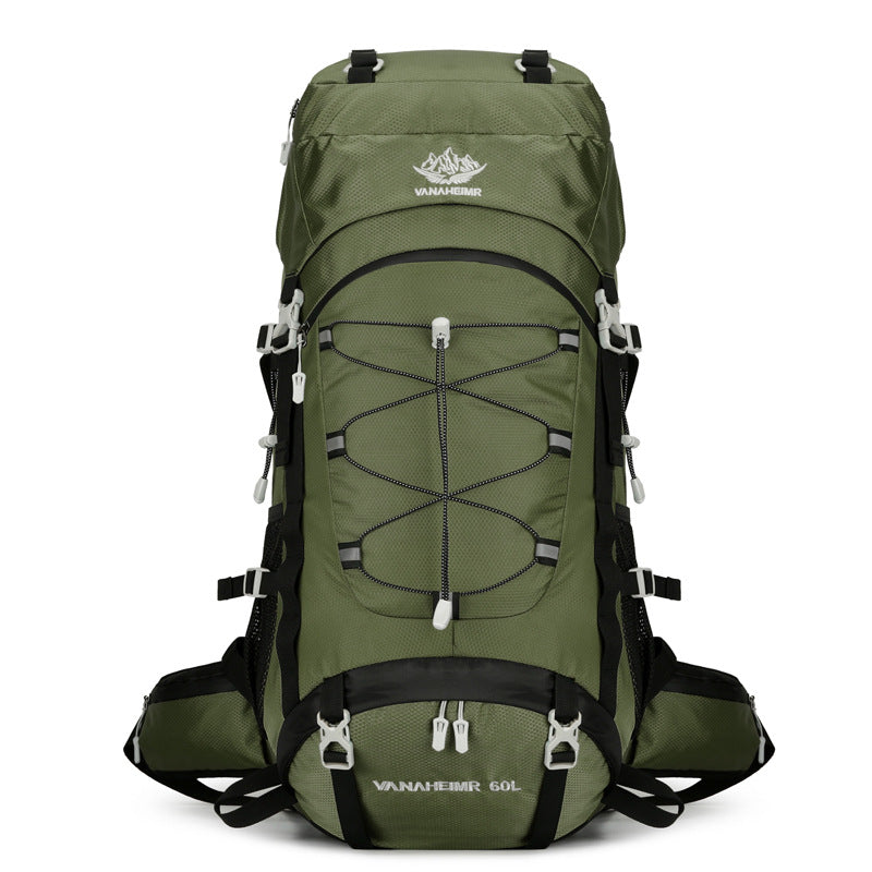 Outdoor Hiking Bag 60 Liters Large Capacity Backpack