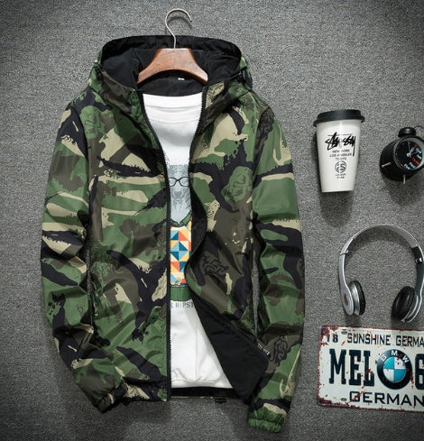 Camouflage male jacket