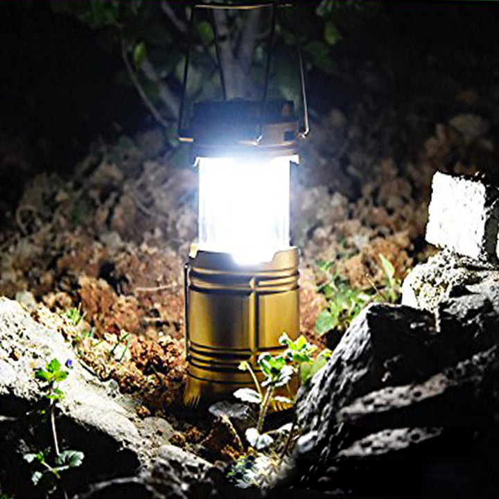Solar charging type multifunctional camping lantern