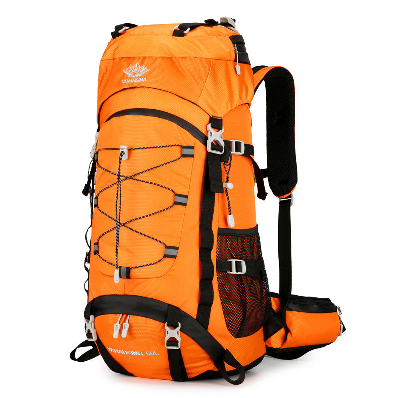 Outdoor Hiking Bag 60 Liters Large Capacity Backpack