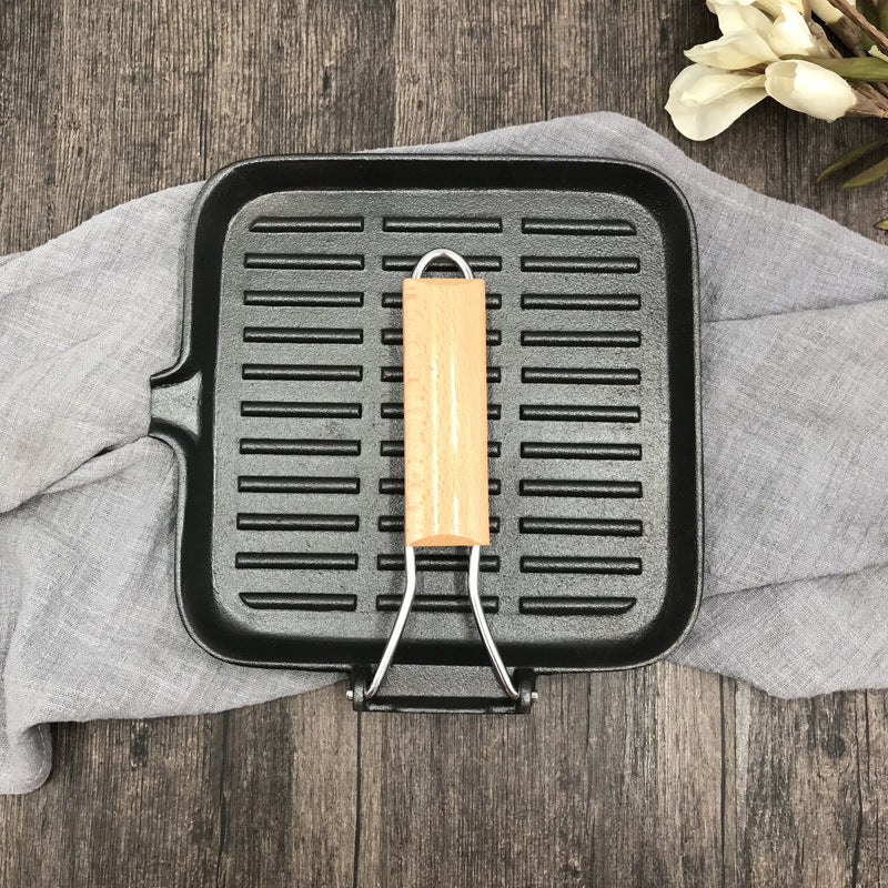 Camping Cookware Cast Iron Skillet Folding Pan