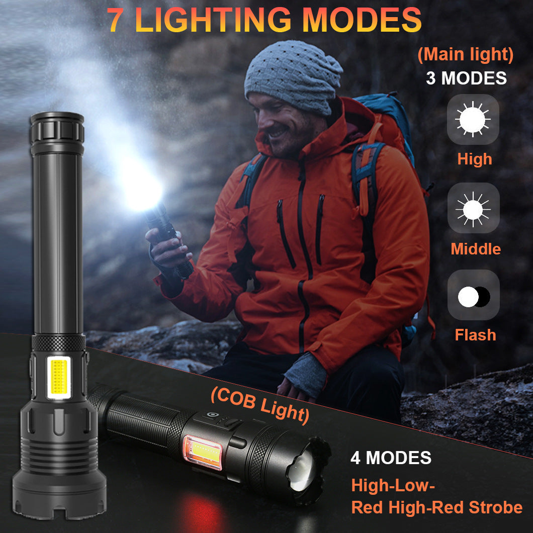 Strong Outdoor Camping Emergency Rechargeable Flashlight