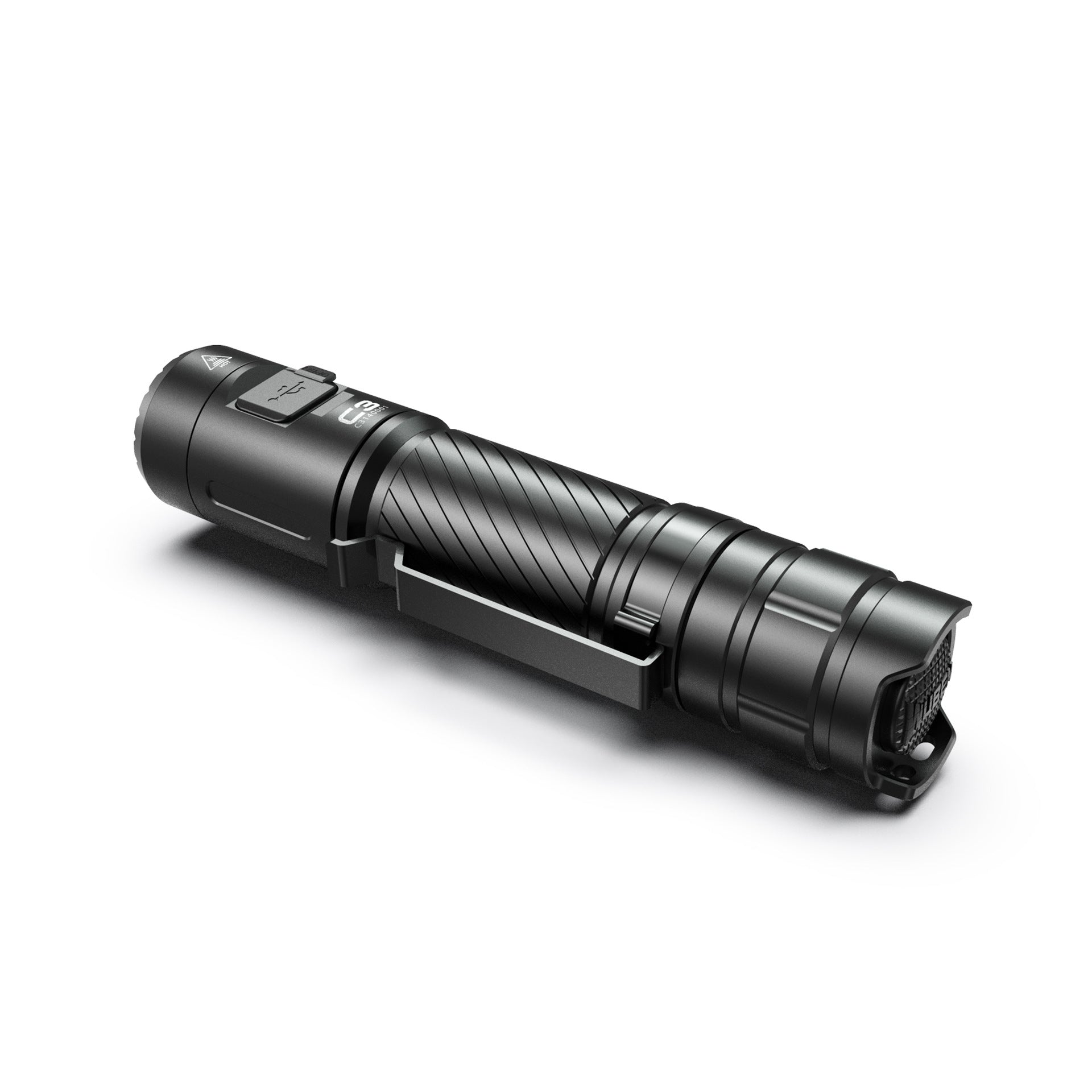 Outdoor Camping USB Rechargeable Glare Flashlight