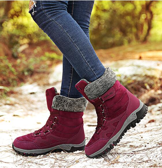Winter hiking velvet cotton shoes