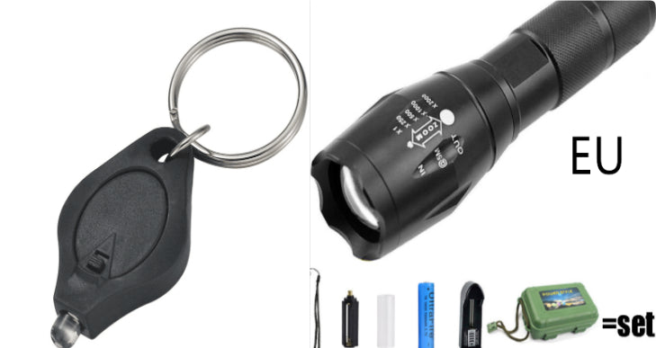 Rechargeable Self-Defense Waterproof Flashlight