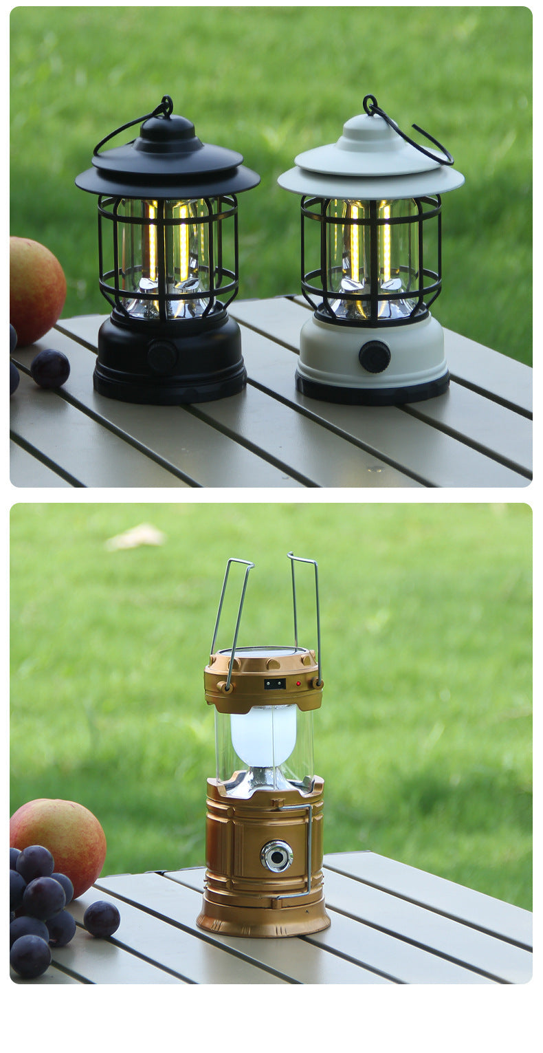 Outdoor Retro Revolving Lantern