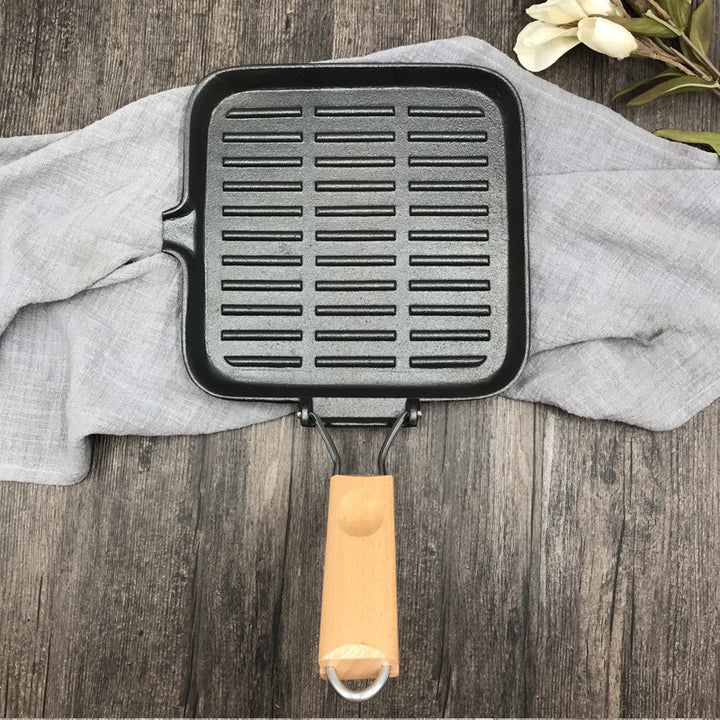 Camping Cookware Cast Iron Skillet Folding Pan