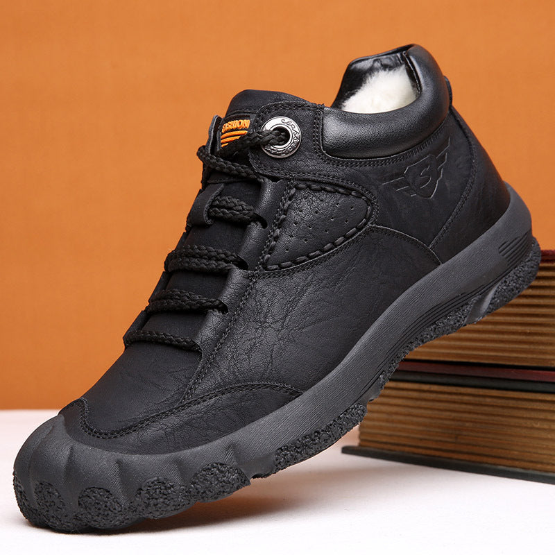 Thickened Fleece-lined Warm Snow Boots