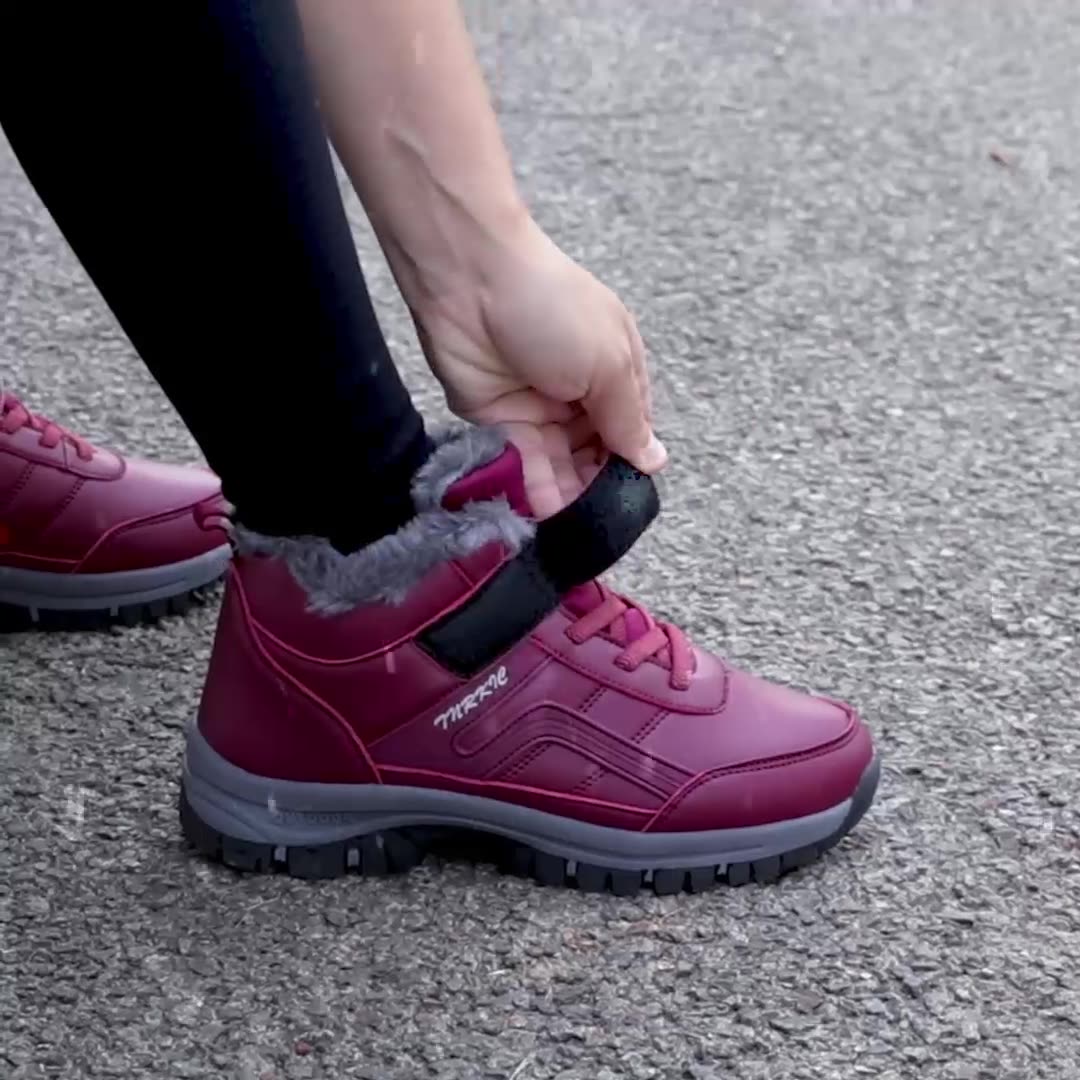 Winter Women & Men Warm Plush Hiking Shoes