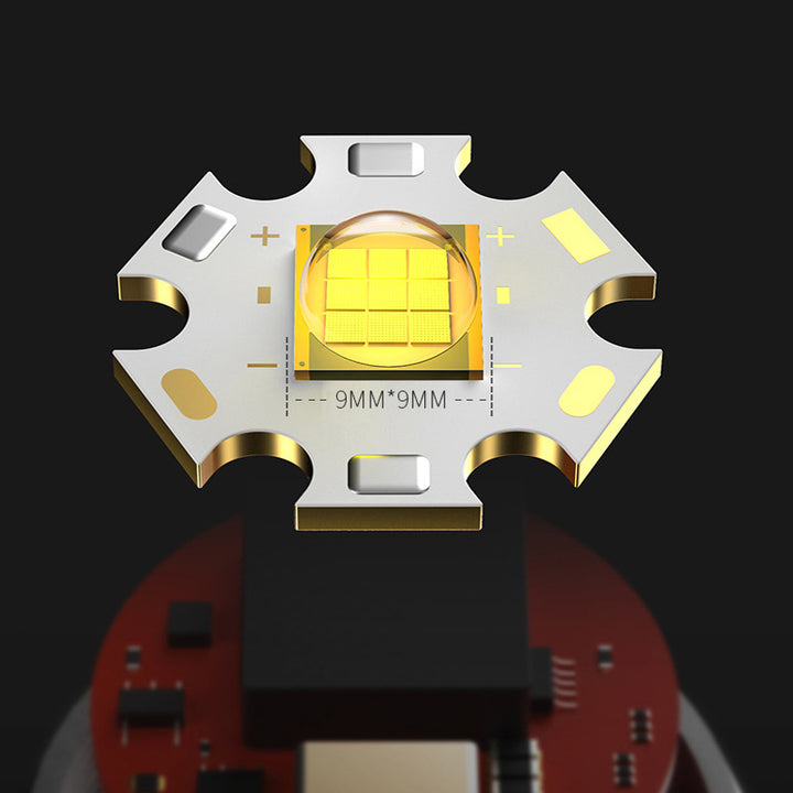 USB Charging Zoom Electric Display Flashlight