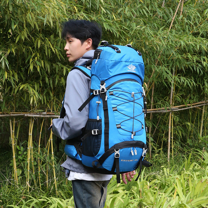 Outdoor Hiking Bag 60 Liters Large Capacity Backpack
