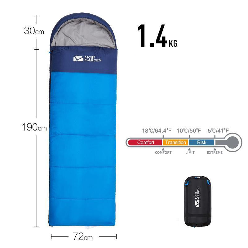 Mummy Outdoor Camping Thickened In Winter Sleeping Bag