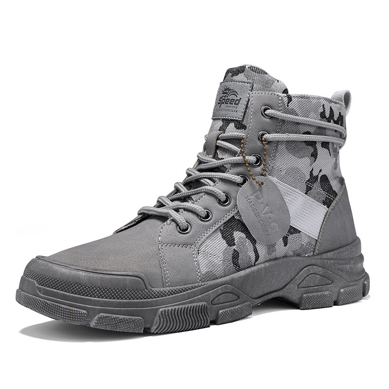 Canvas High-top Tooling Retro Outdoor Hiking Boots